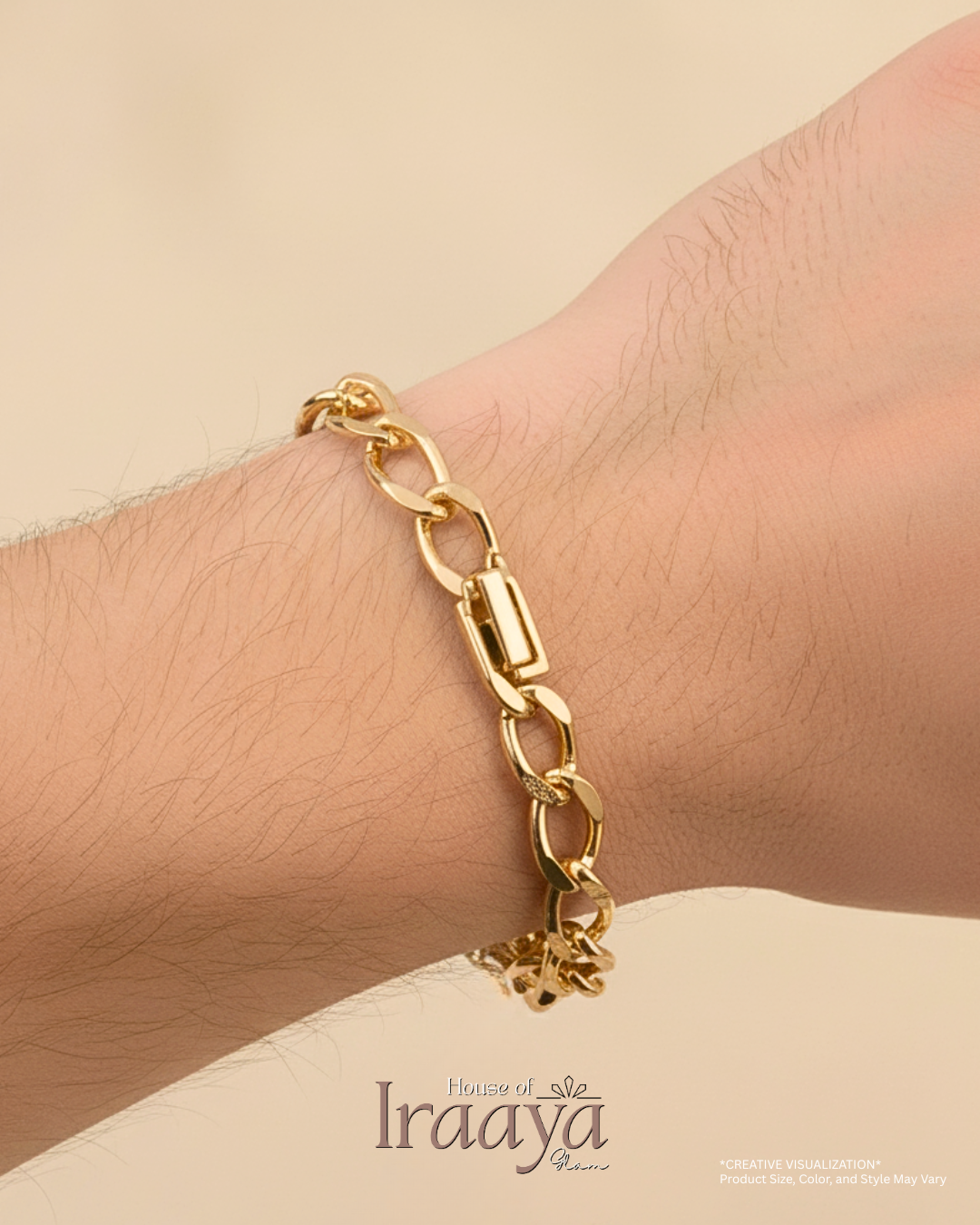 Chunky Gold Link Bracelet