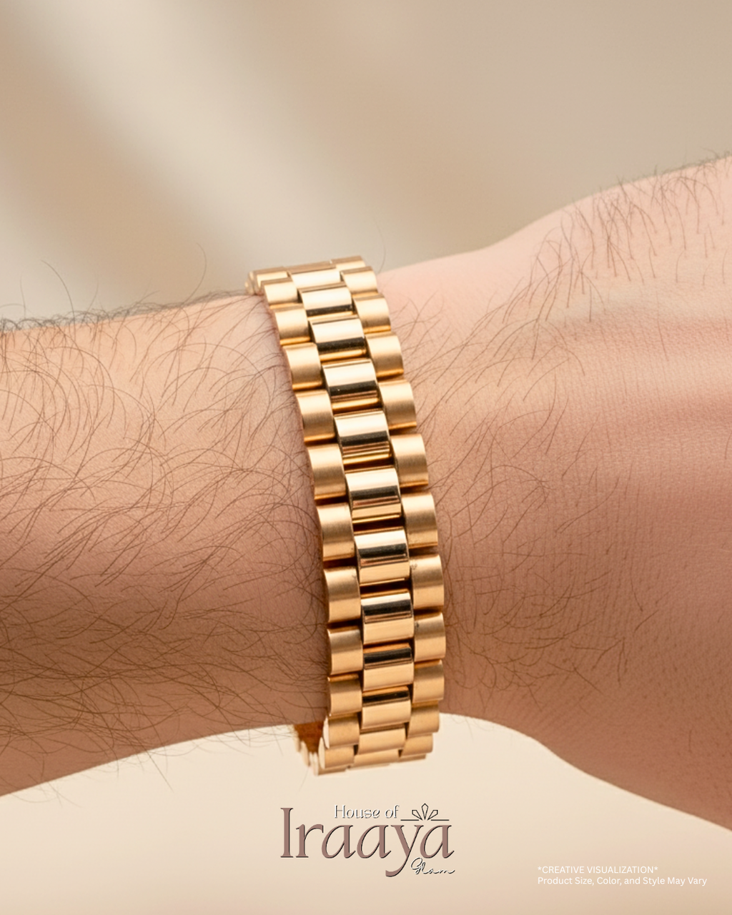 Gold Plated President Link Bracelet