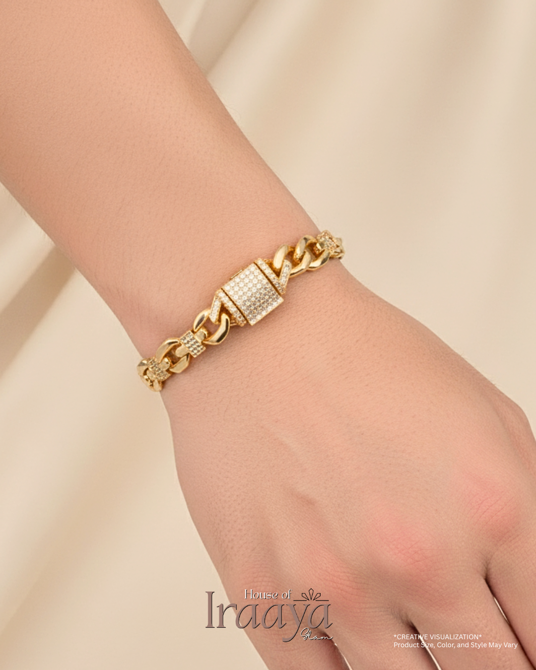 Gold Royale intricate Link Bracelet