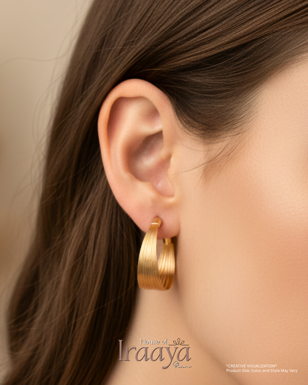 Sleek Woven Wire Hoop Earrings