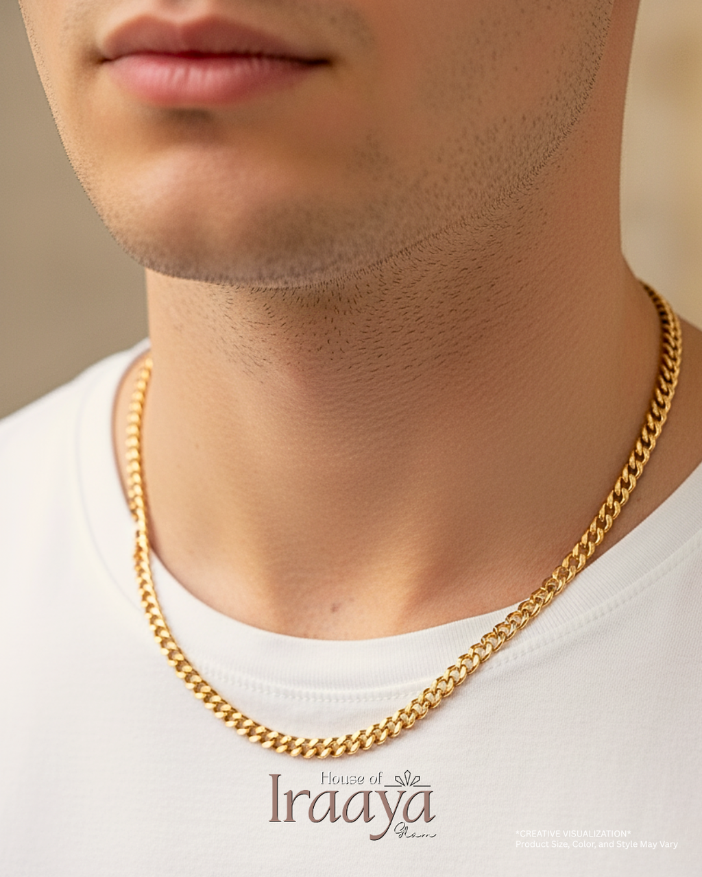 Classic Gold Bold Curb Chain