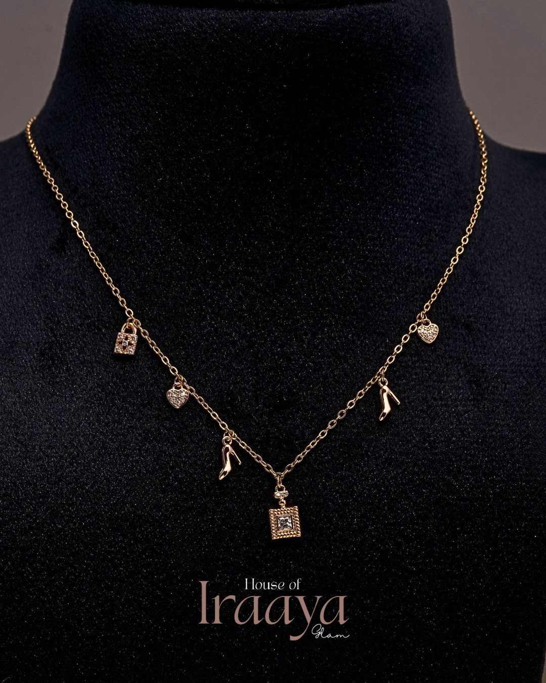 Multi Stoned Charm Elegance Necklace