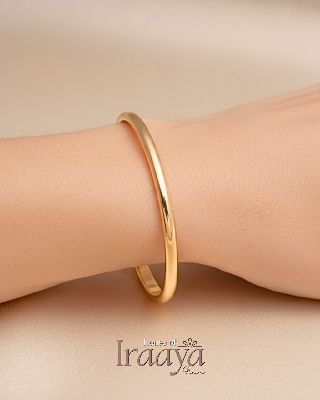 Classic Gold Polished Open Kada