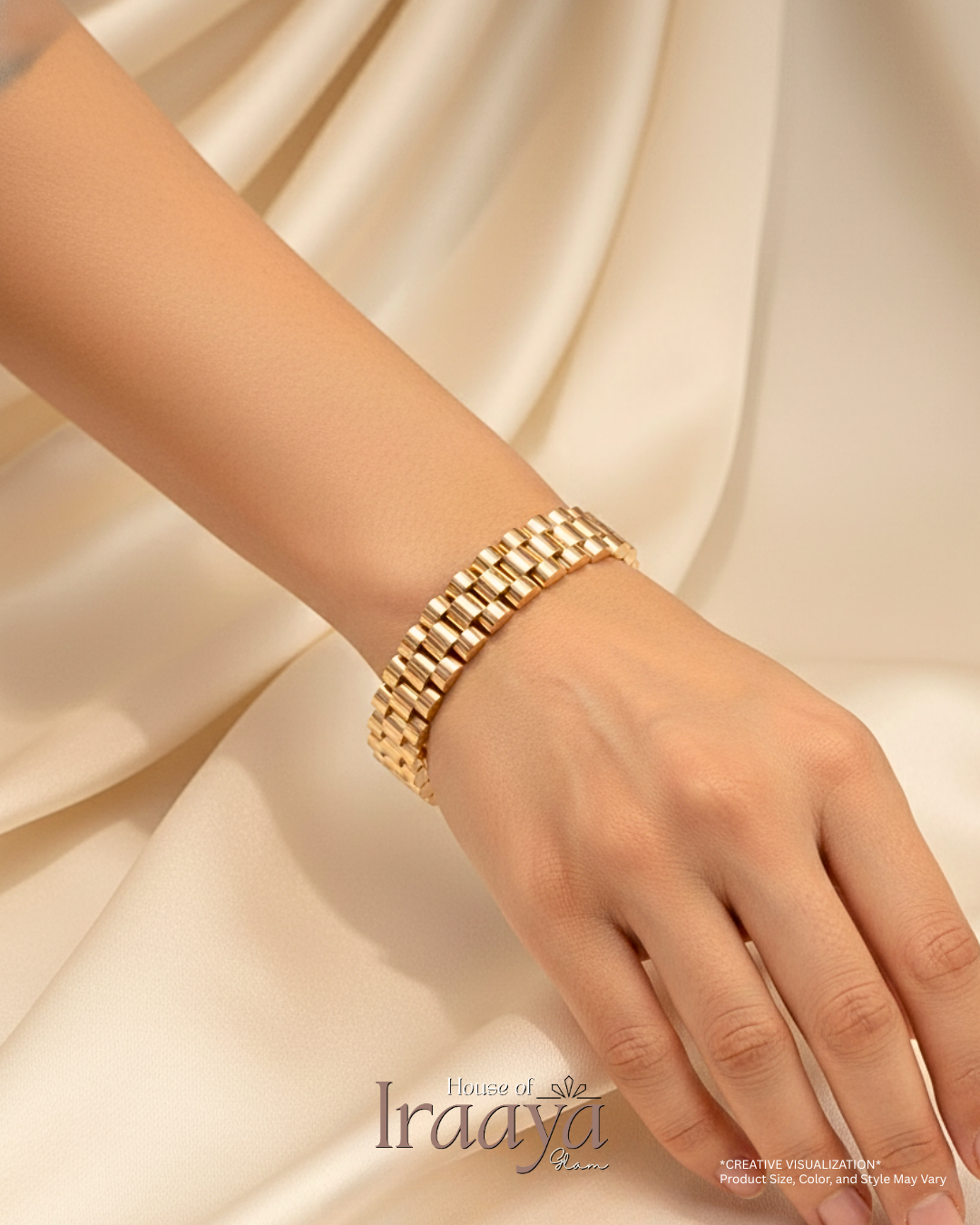 Gold Plated President Link Bracelet