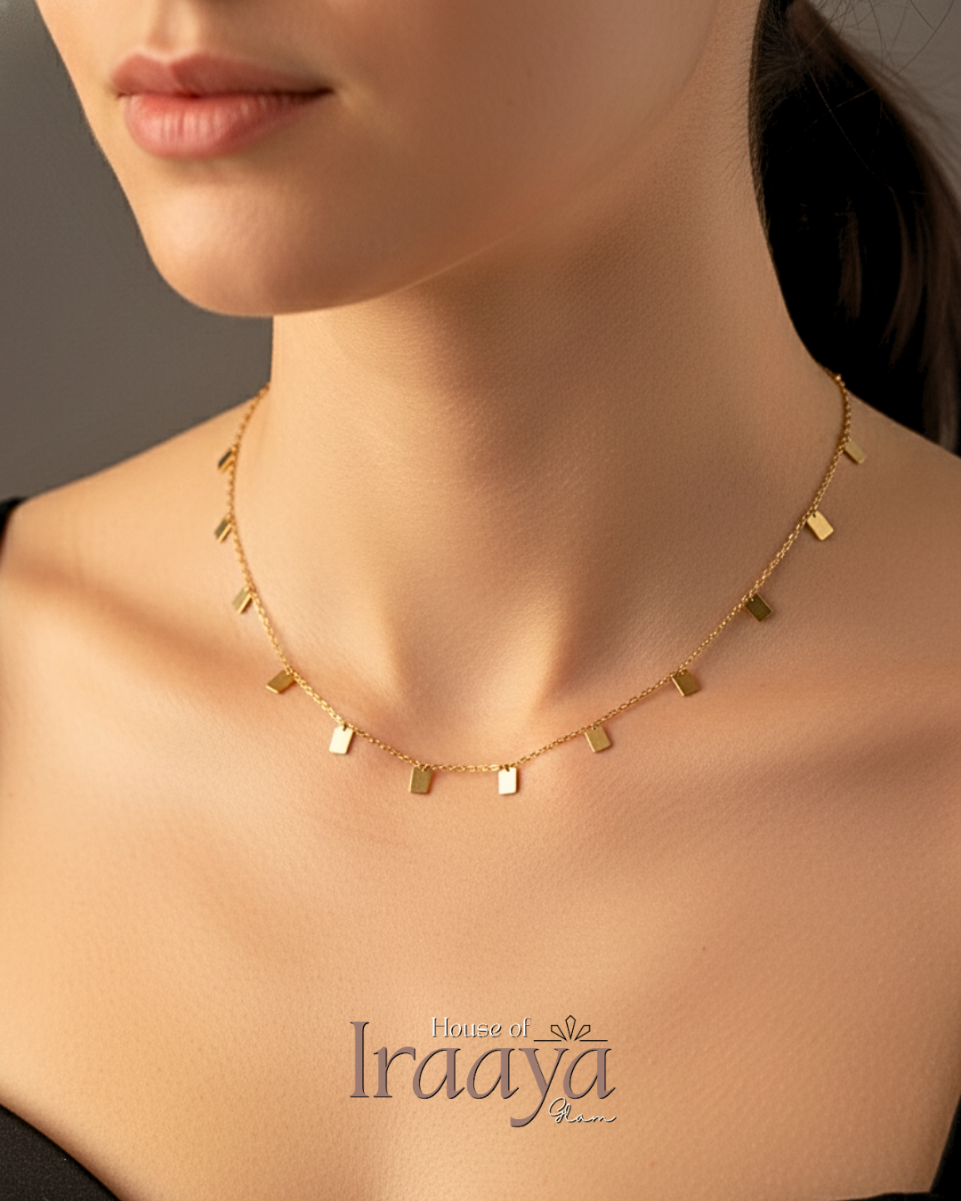 Minimal Gold Charm Necklace