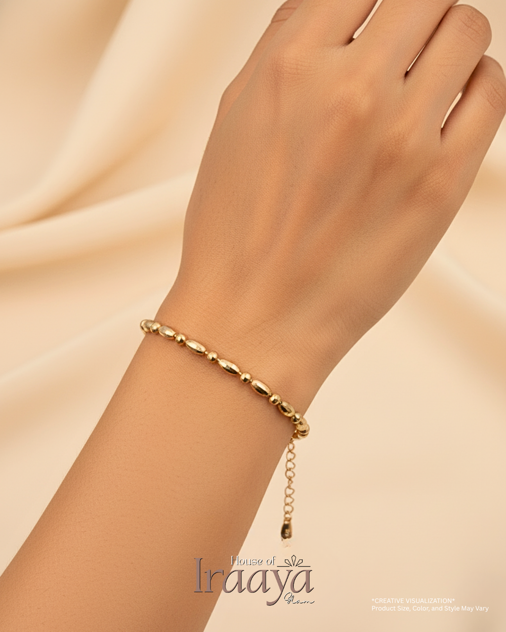 Elegant Gold Beaded Bracelet