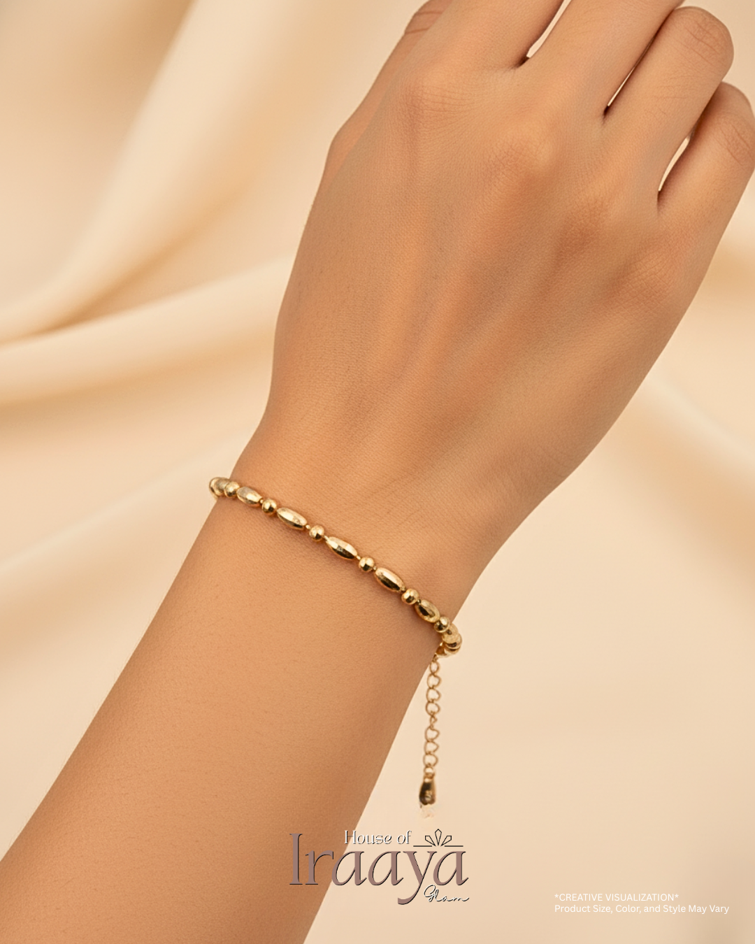 Elegant Gold Beaded Bracelet