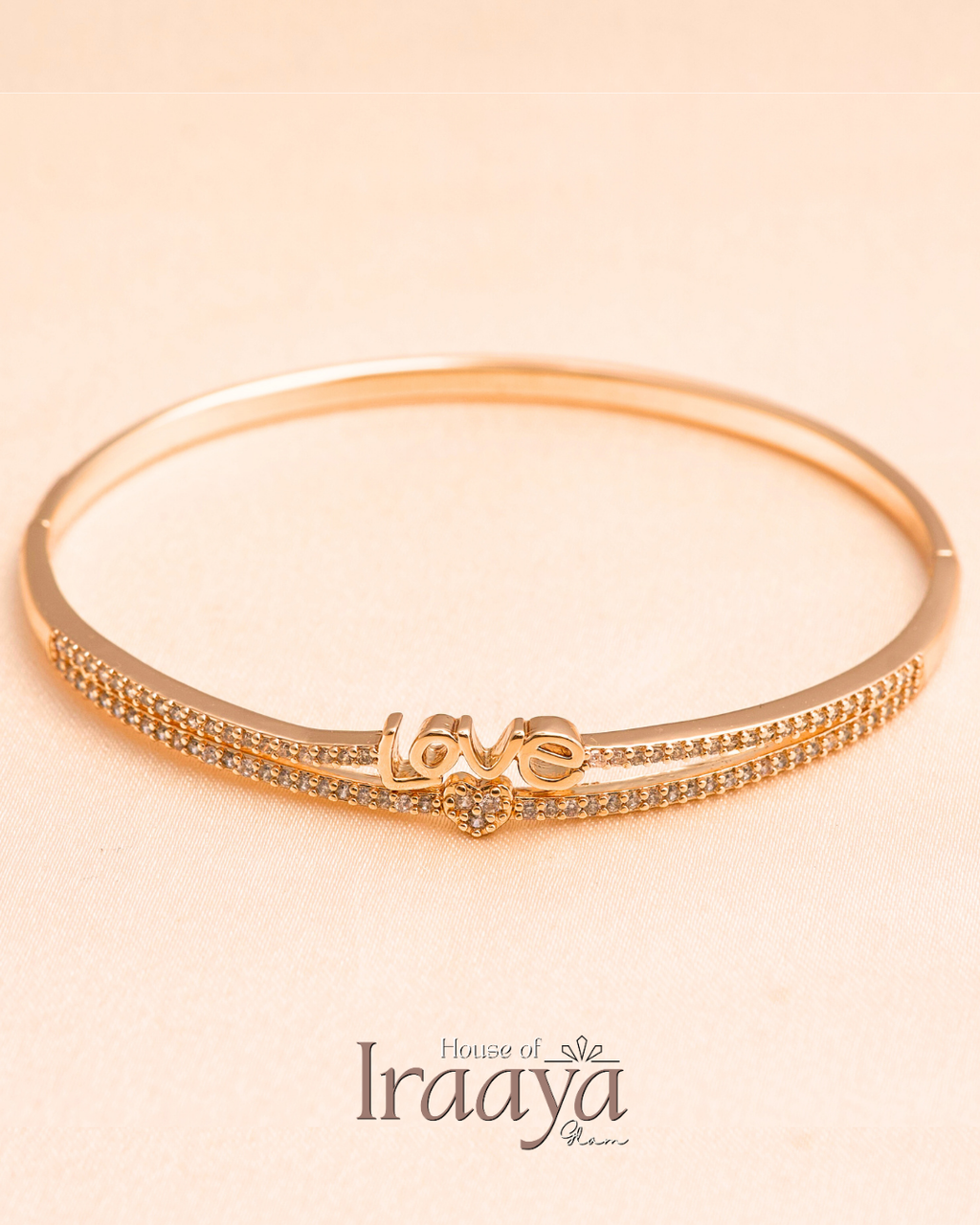 Love Diamond Studded Kada