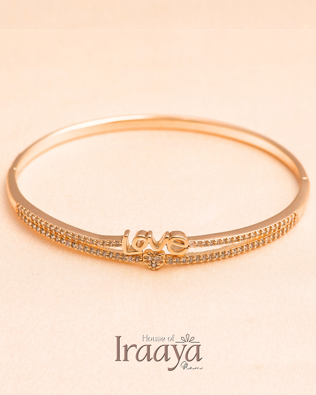 Love Diamond Studded Kada