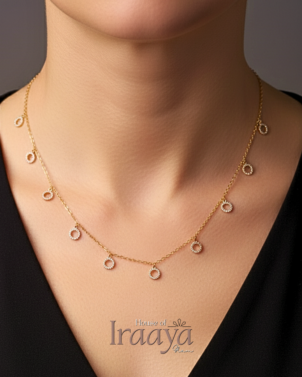 Dainty Circle Charm Necklace