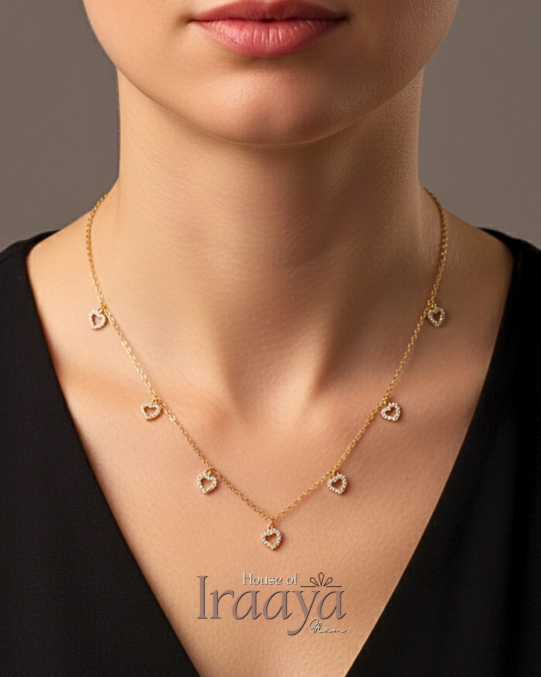 Open Heart Sparkle Necklace