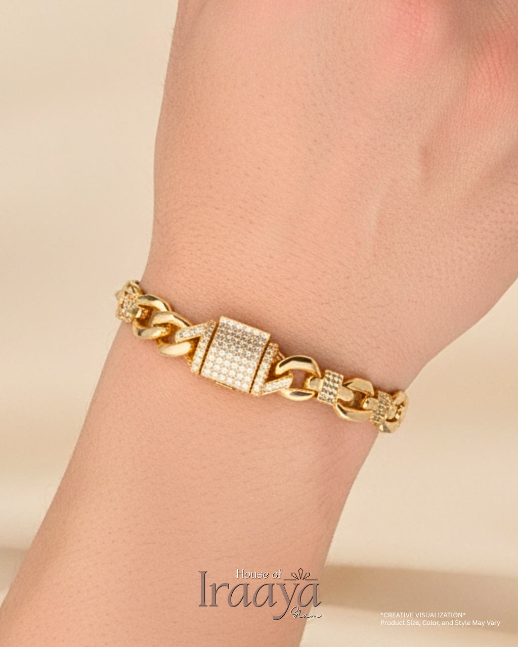Gold Royale intricate Link Bracelet