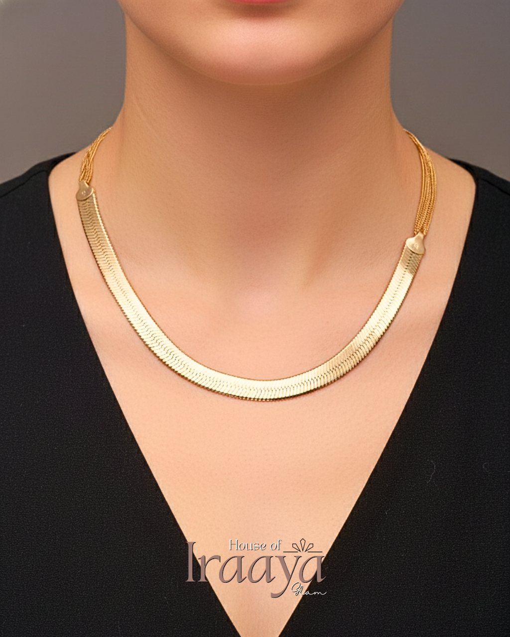 Classic Gold Flat-Link Necklace