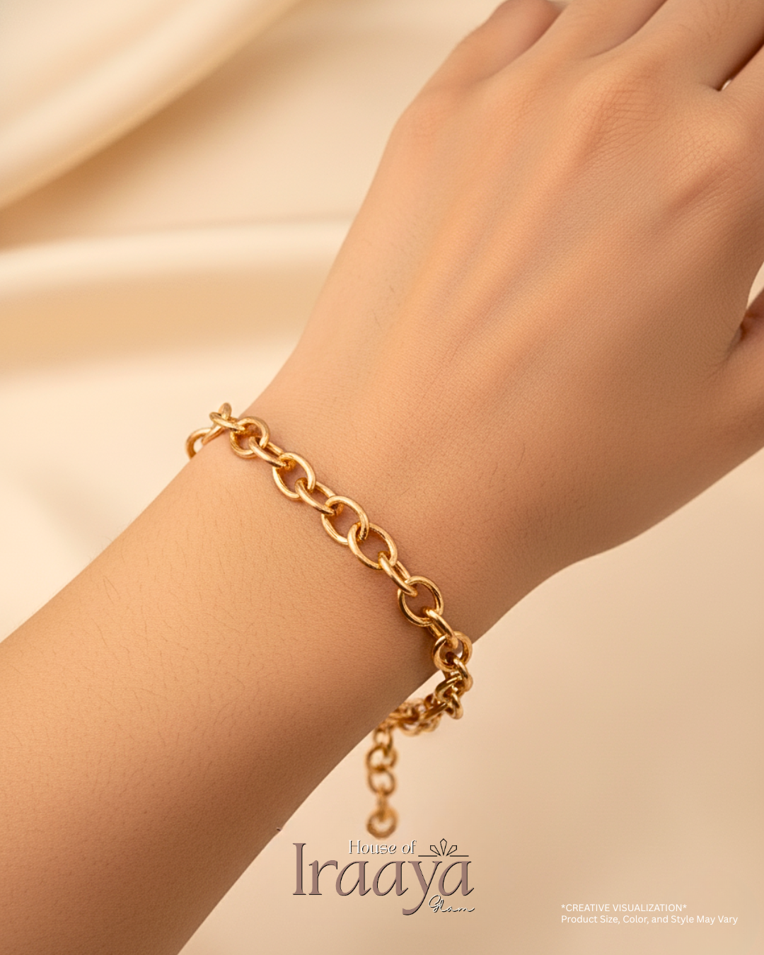 Classic Gold Link Chain Bracelet
