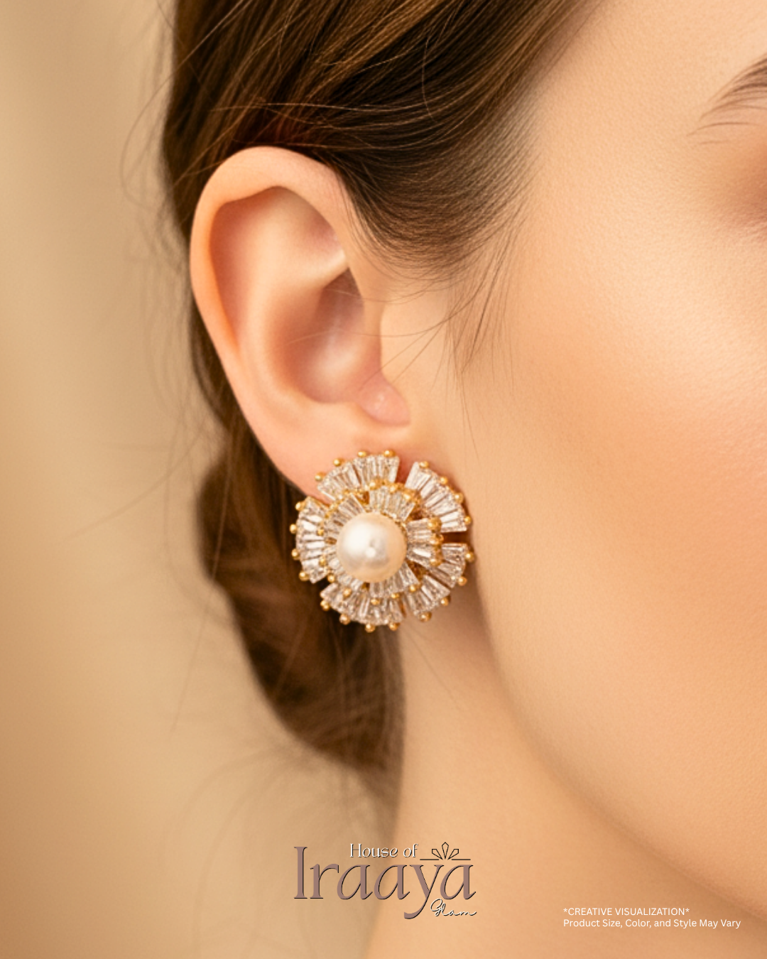 Pearl Radiance Stoned Earrings