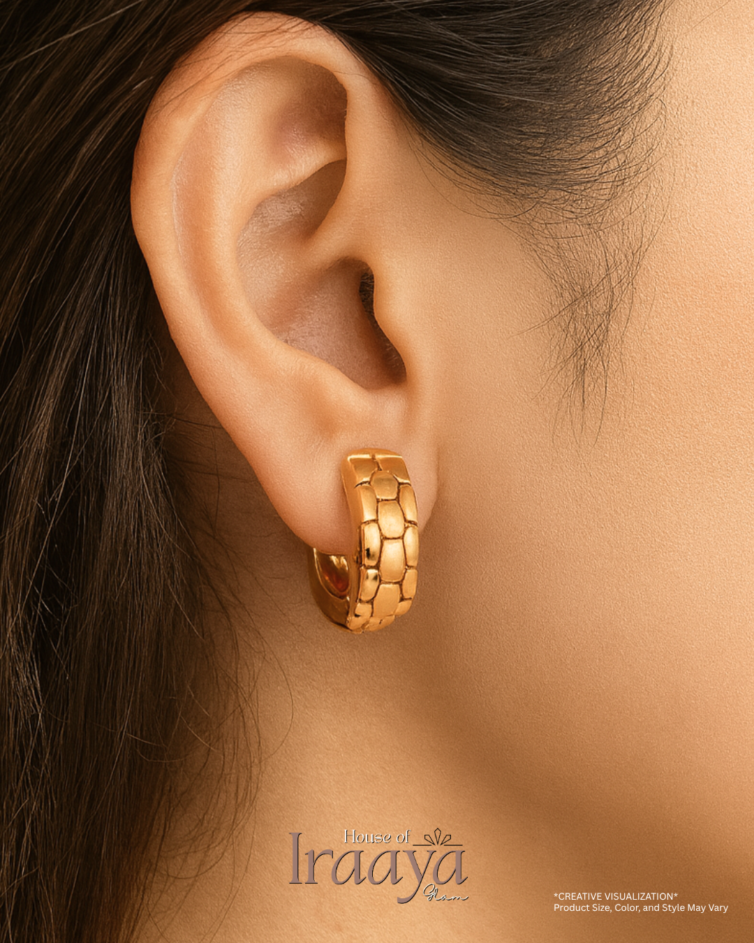 Classic Polished Gold Huggie Hoops