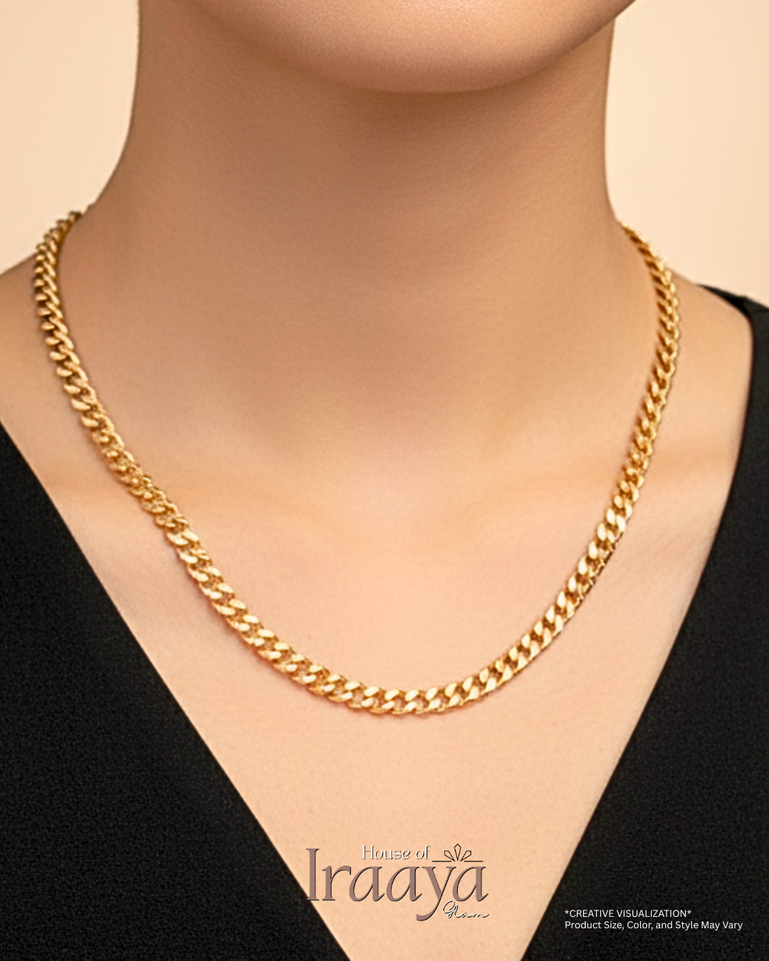 Classic Gold Bold Curb Chain