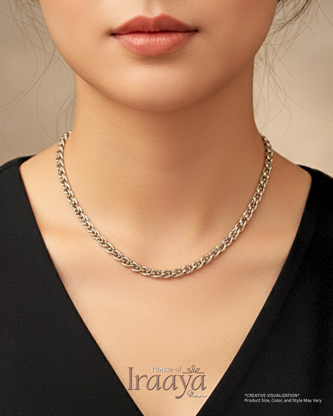 Bold Silver Tone Link Chain