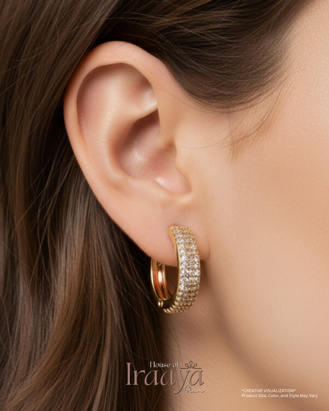 Gold-Plated Classic Hoop Earrings