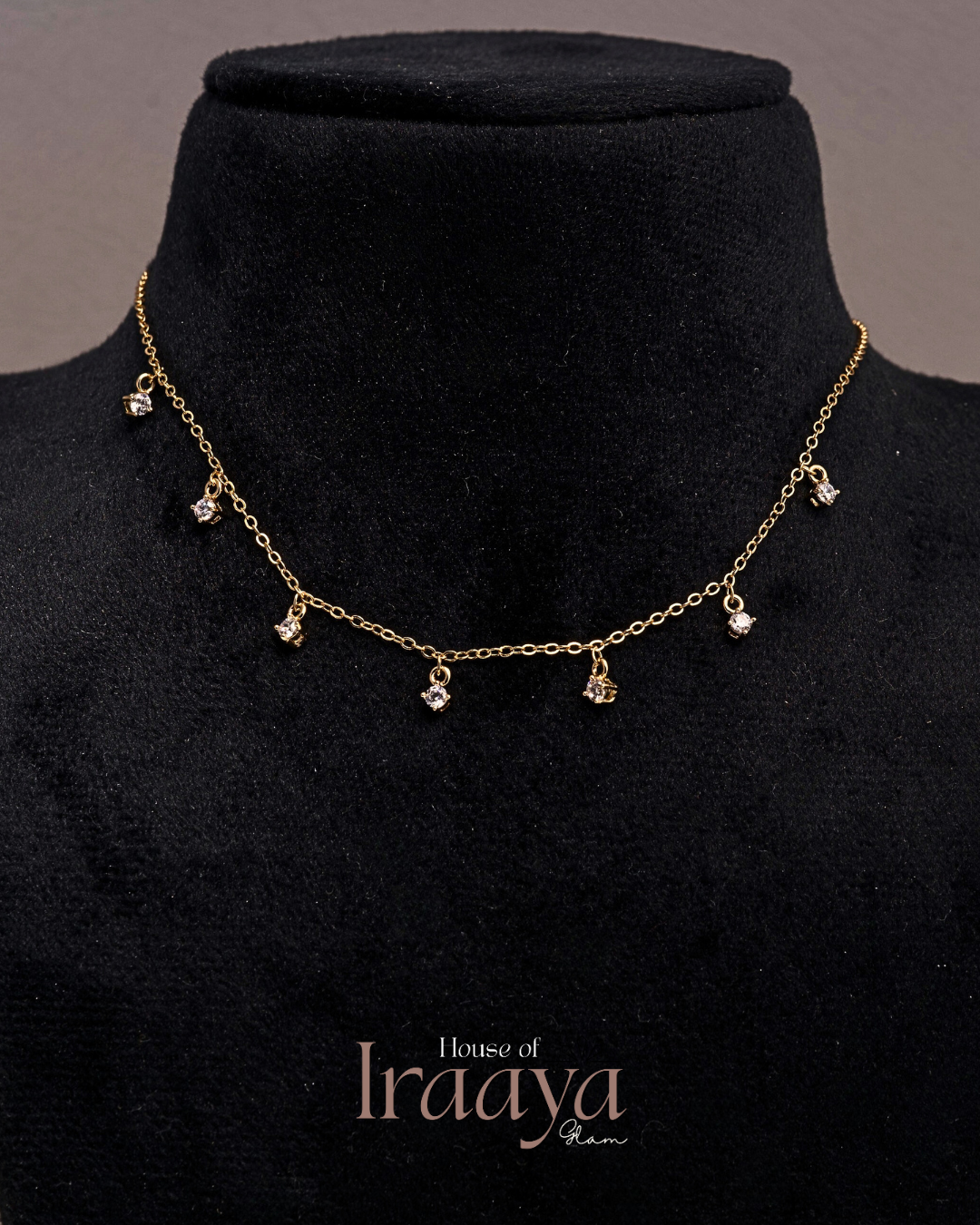 Dainty Crystal Drop Necklace