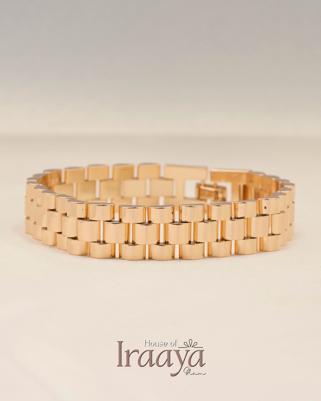 Gold Plated President Link Bracelet