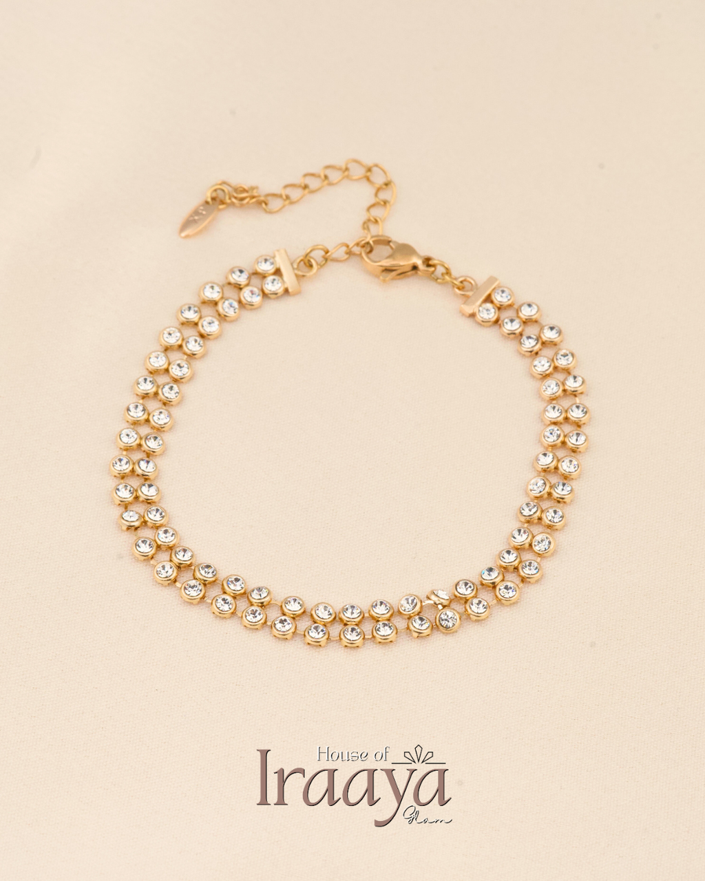 Double Row Stoned Bracelet