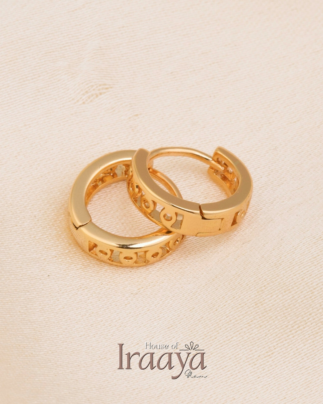 Elegant Gold-Tone Hoop Earrings