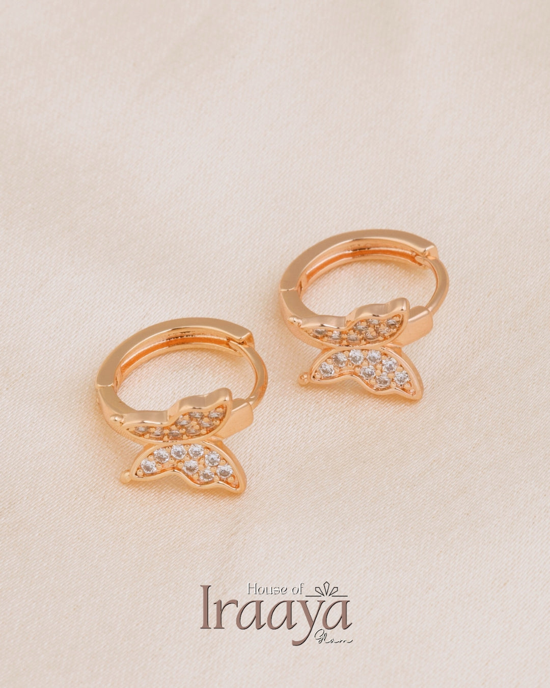 Butterfly Kiss Hoop Earrings