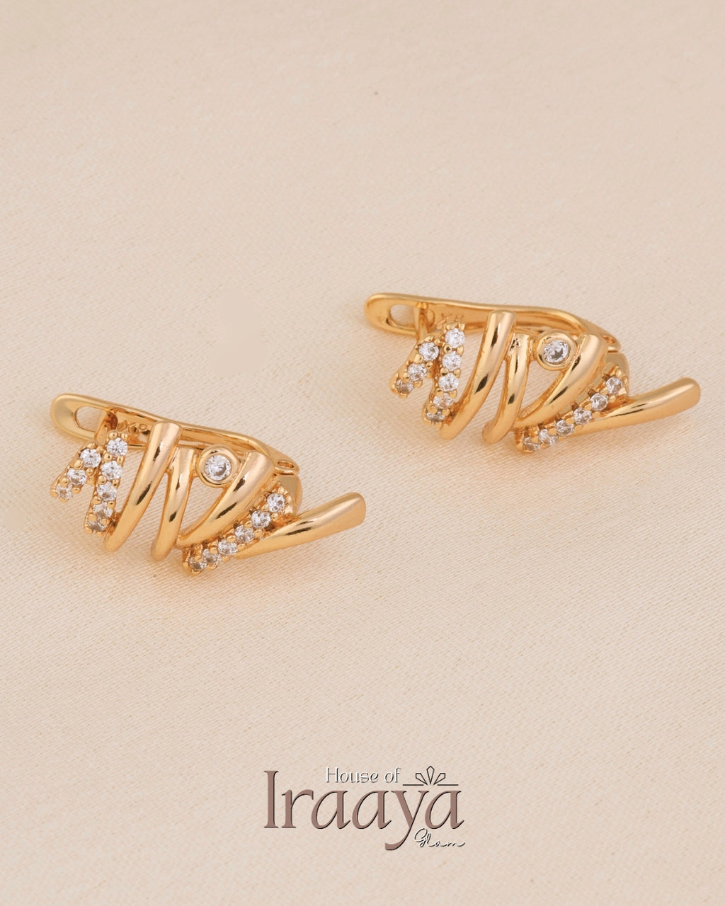 Radiant Spiral Diamond Accent Earrings