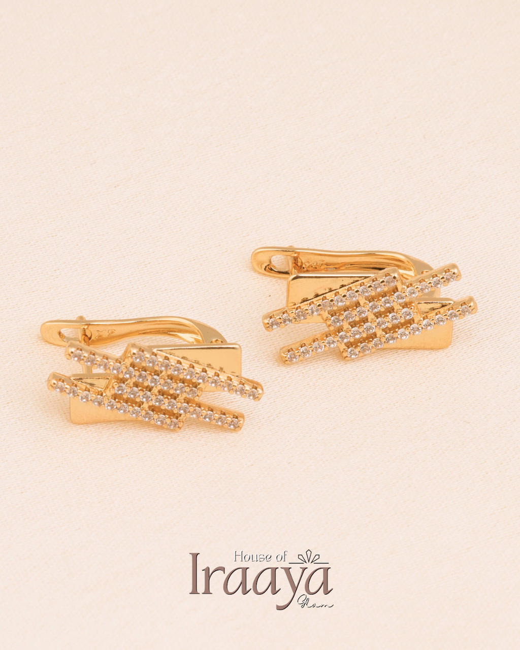 Gold-Toned Geometric Earrings