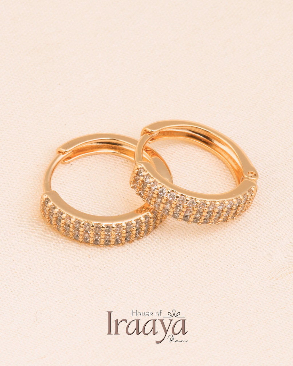 Gold-Plated Classic Hoop Earrings