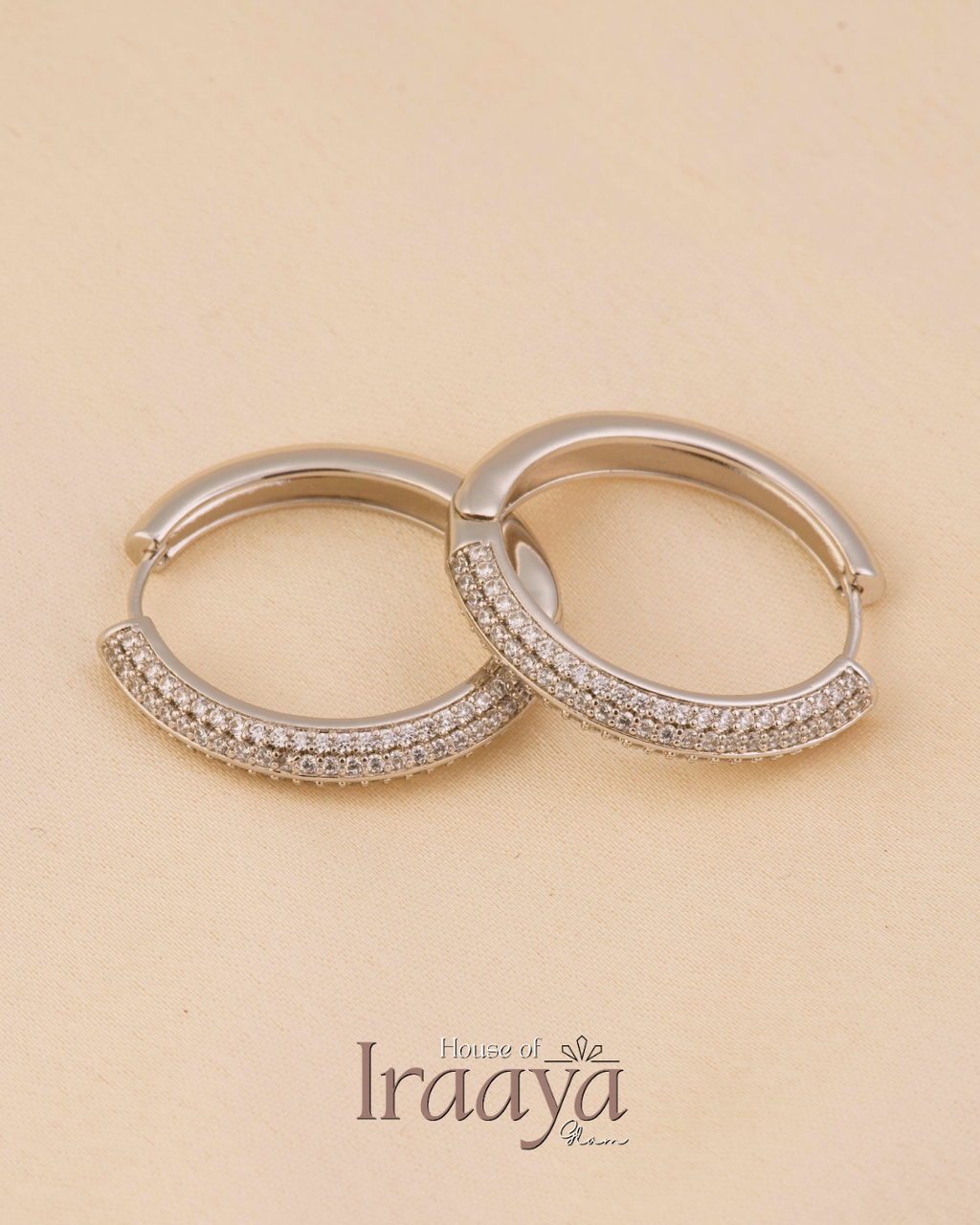 Silver-Plated Hoop Earrings