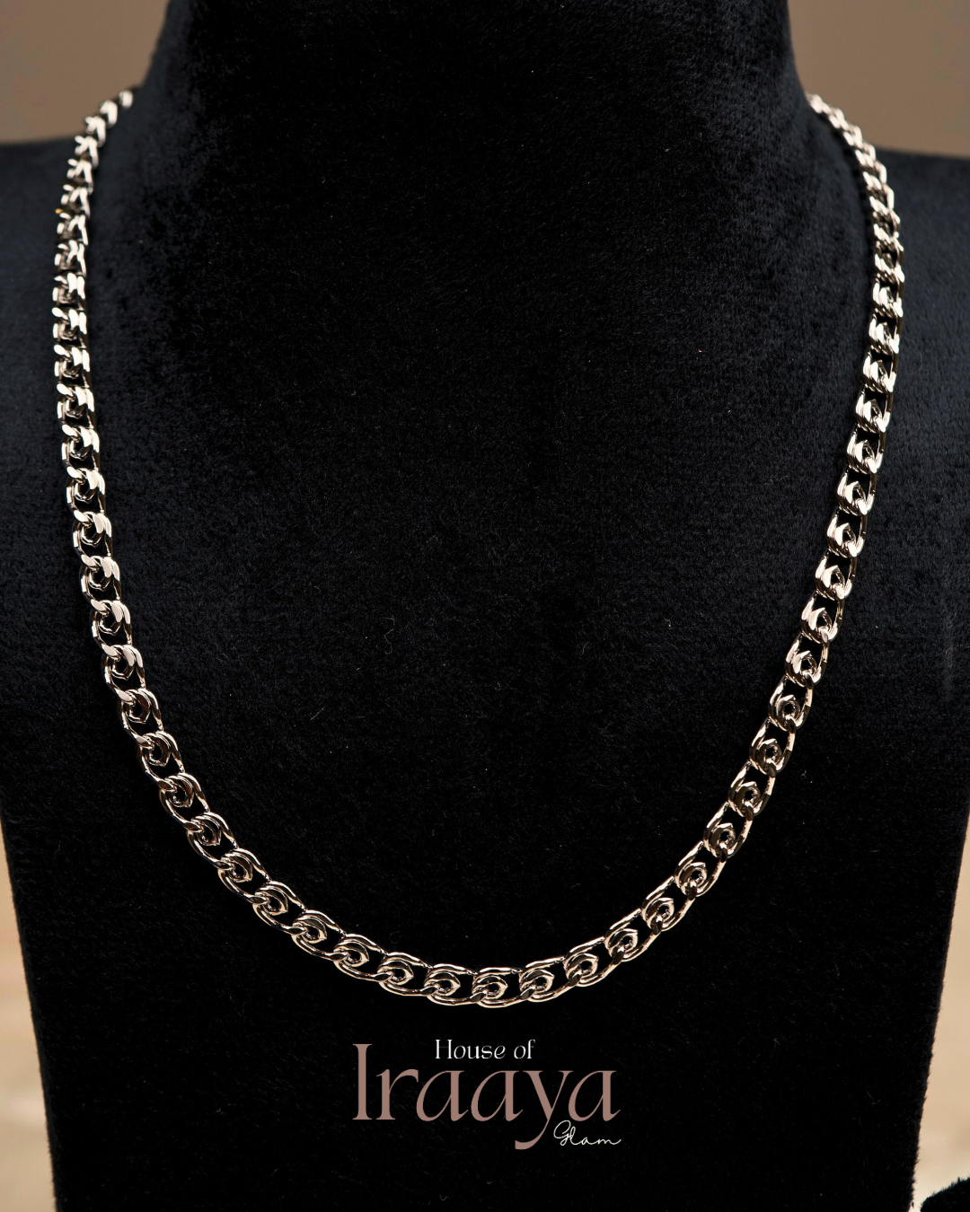 Bold Silver Tone Link Chain