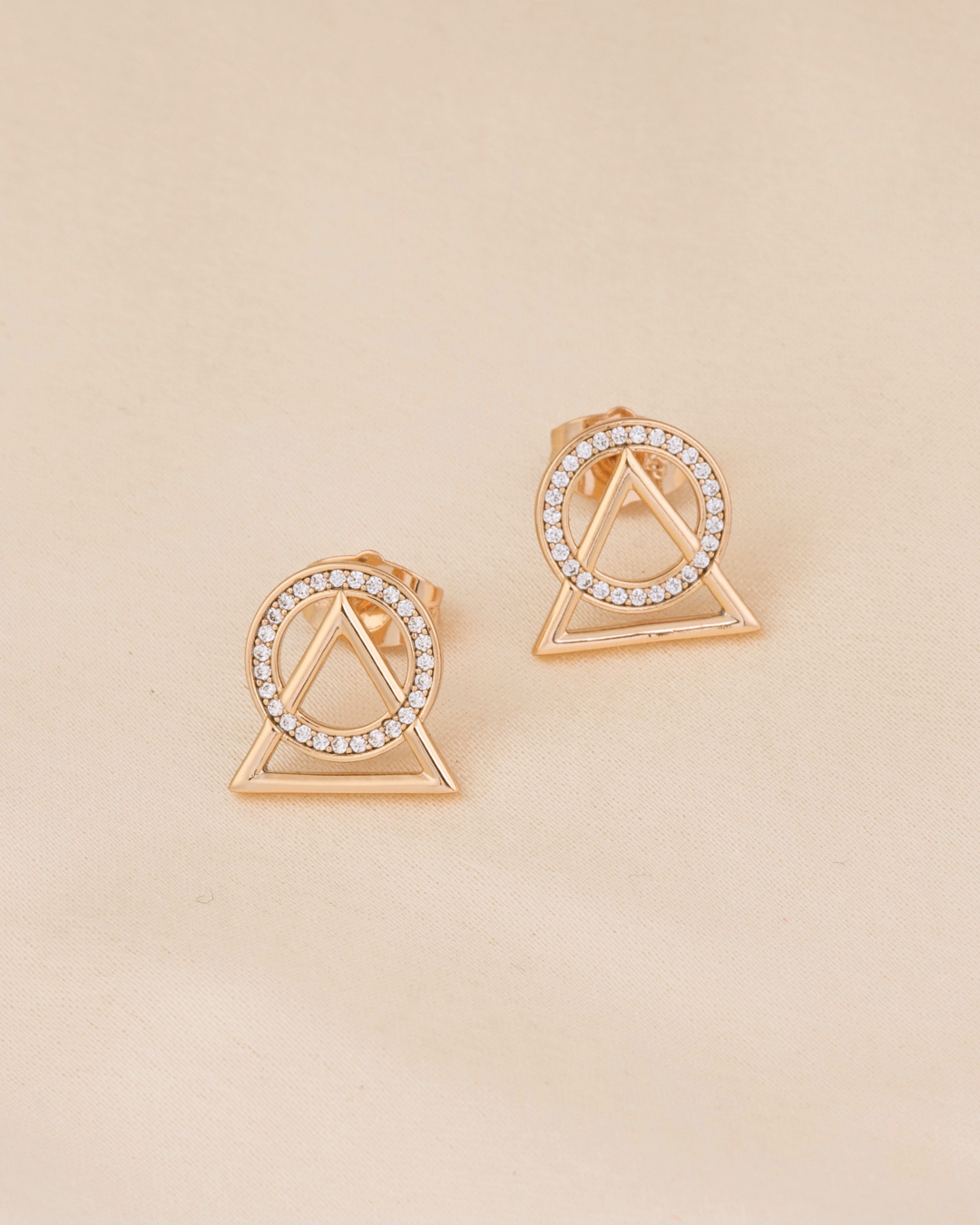 Triangle Shaped Stoned Earnings